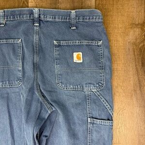 Carhartt Jeans Size 34x32 Men's Carpenter Dungaree Fit Mens Blue 382-83 Vintage